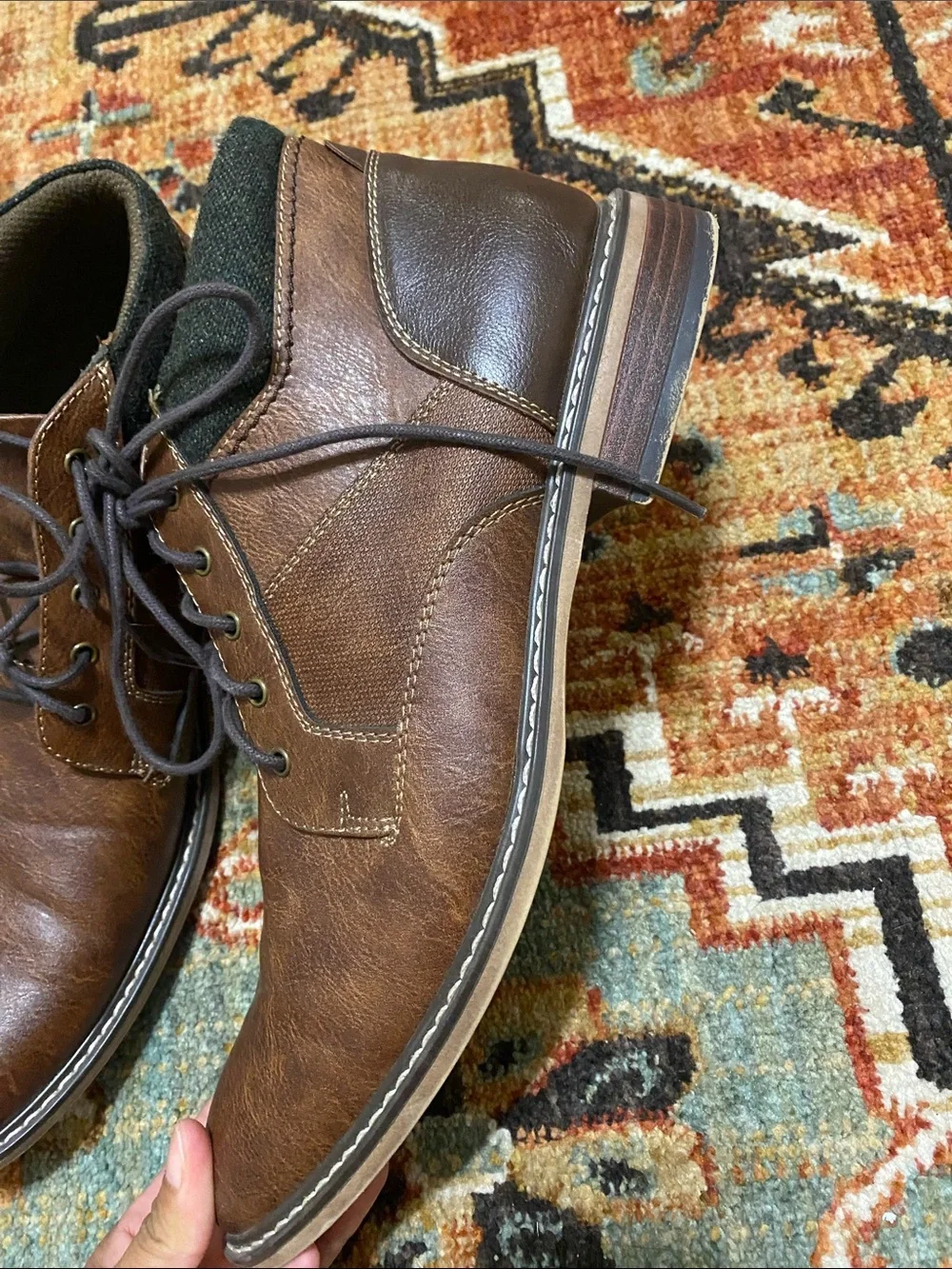 Hawker Rye Men's Brown Leather Chukka Boots with Padded Collar